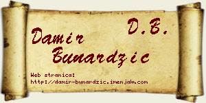 Damir Bunardžić vizit kartica